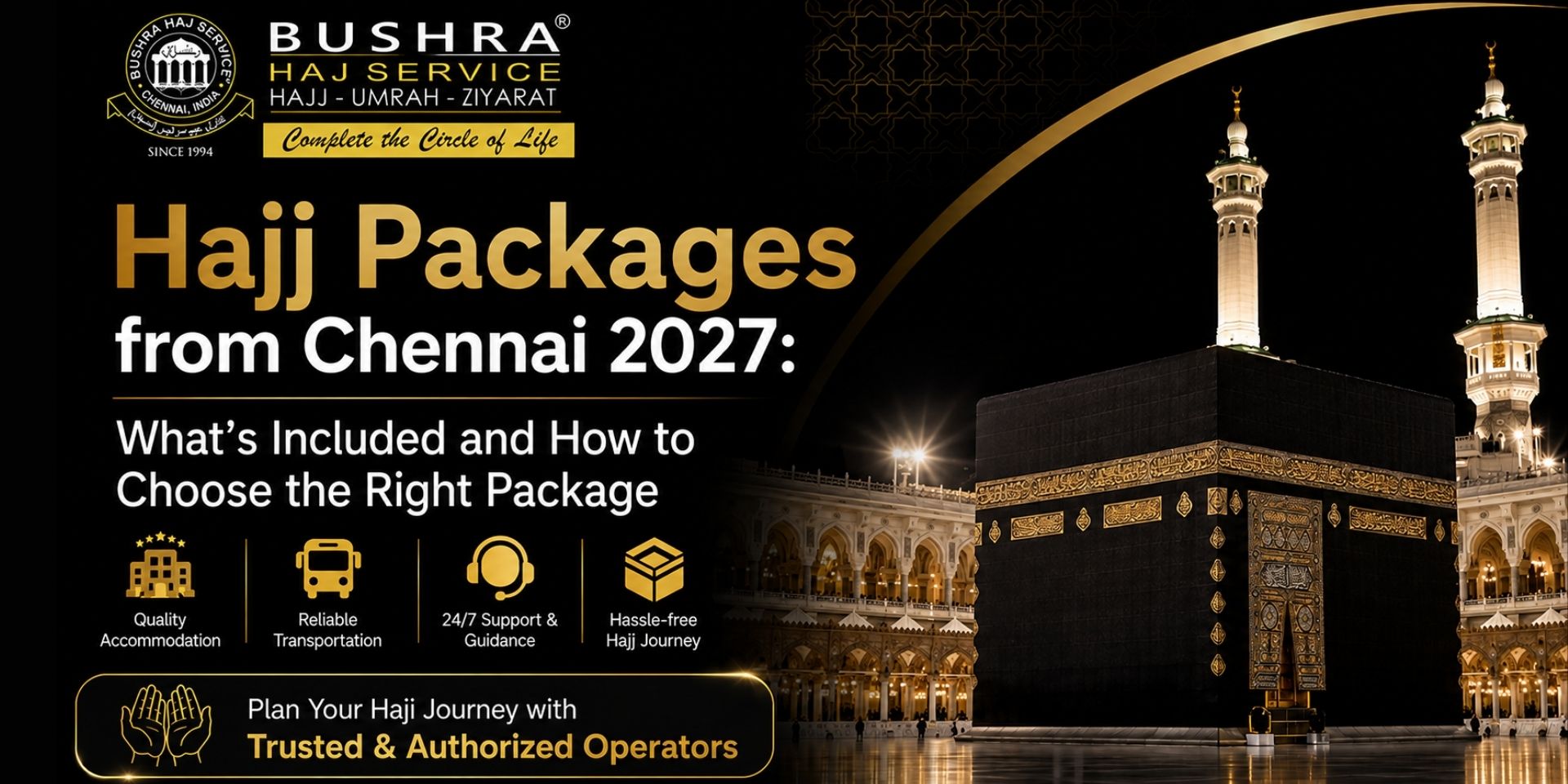 Hajj Packages from Chennai 2027